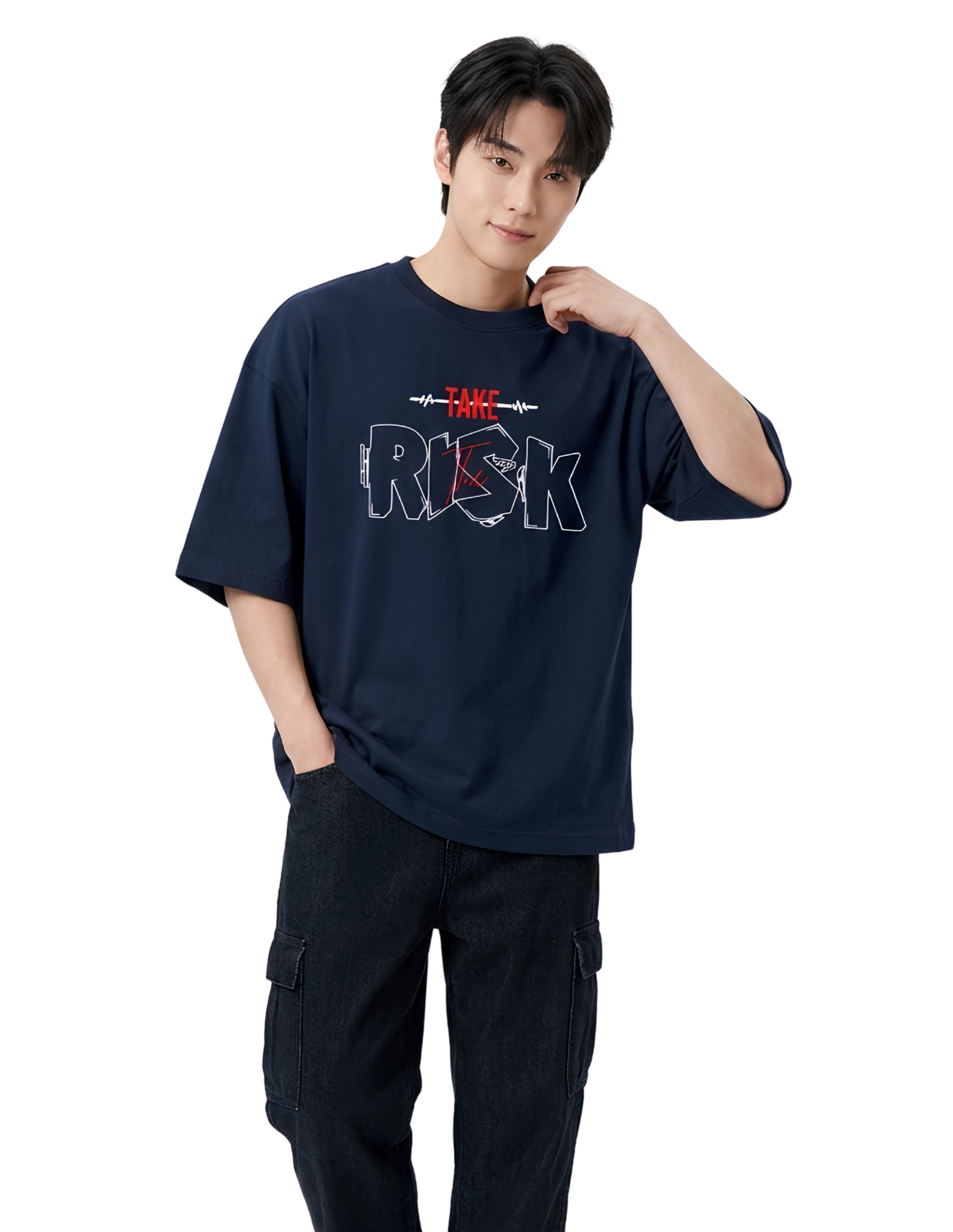 TAKE RISK Oversized T-shirt