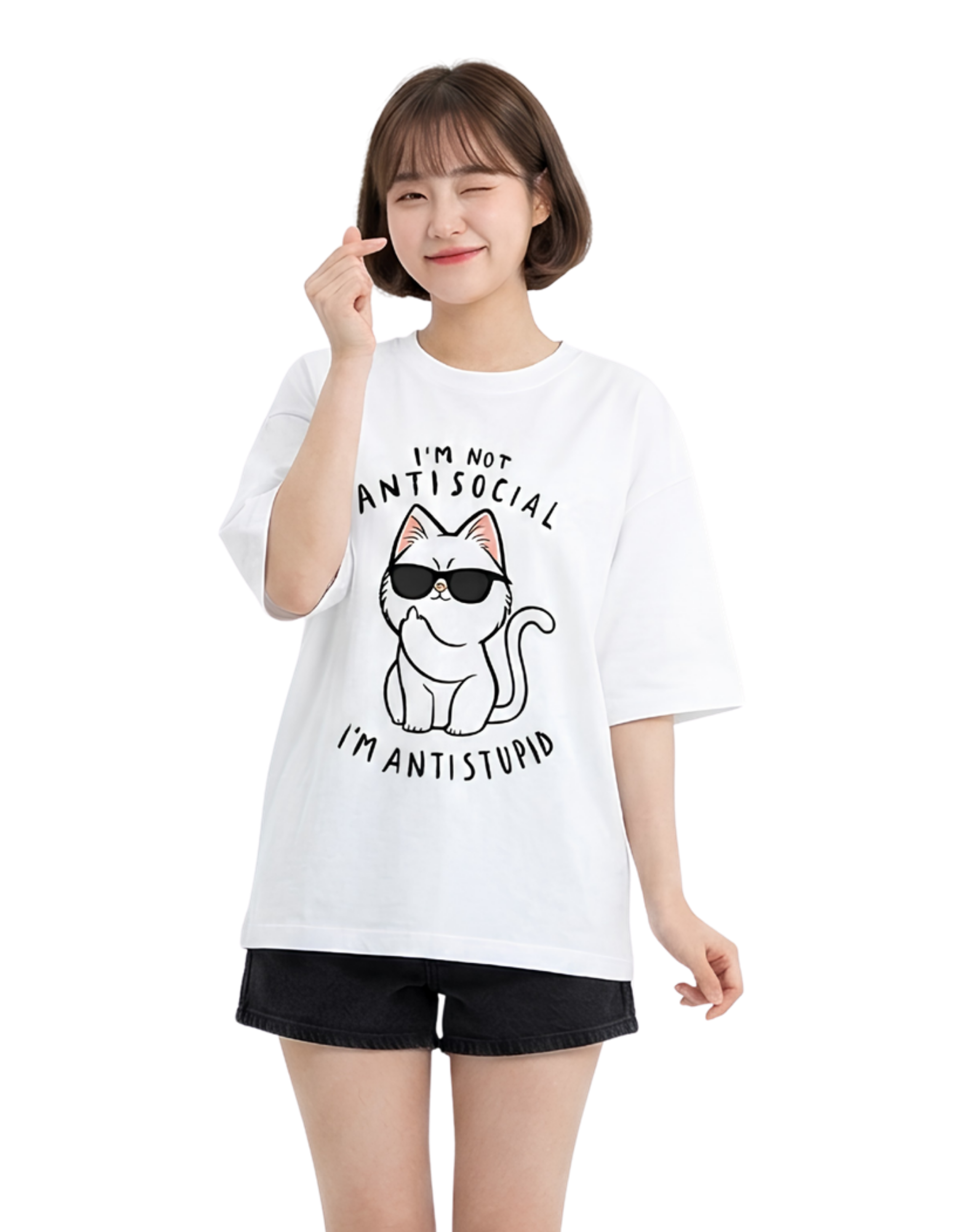 Anti Stupid Oversized T-Shirt